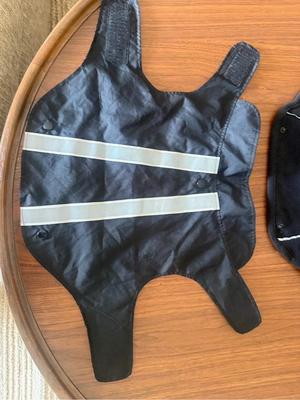 Top Paw 2-in-1 Reflective Dog Coat Fleece Jacket Black Medium